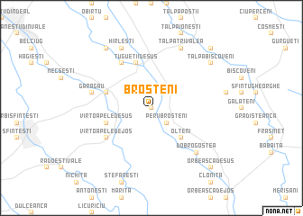 map of Broşteni