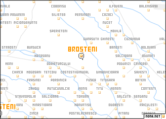 map of Broşteni