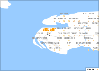 map of Brösum