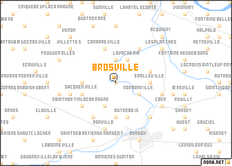 map of Brosville