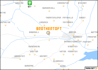 map of Brothertoft