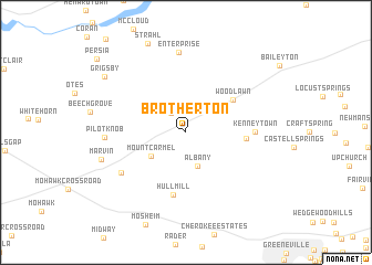 map of Brotherton