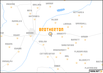 map of Brotherton