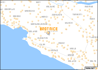 map of Brotnice