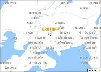 map of Brotorp