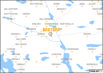 map of Brotorp