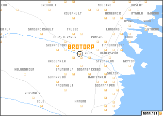 map of Brotorp