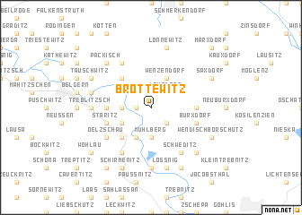 map of Brottewitz