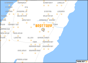 map of Bröttorp