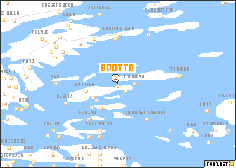 map of Brottö