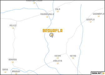 map of Brouafla