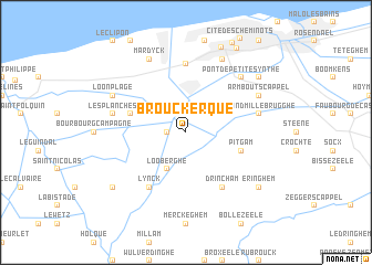 map of Brouckerque