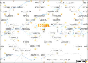 map of Brouel