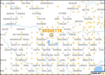 map of Brouette