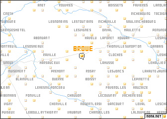 map of Broué