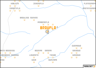 map of Broufla