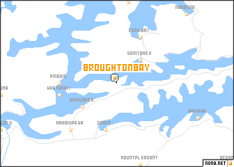 map of Broughton Bay