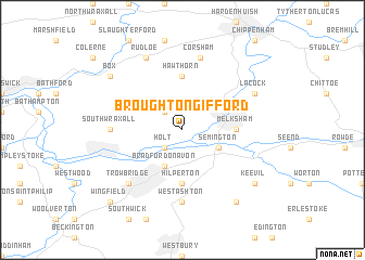 map of Broughton Gifford