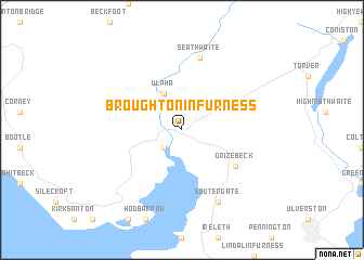 map of Broughton in Furness