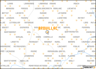 map of Brouillac