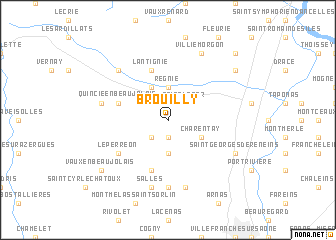 map of Brouilly