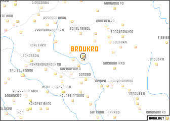 map of Broukro