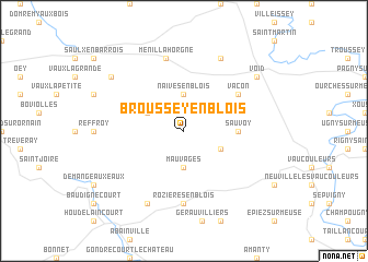 map of Broussey-en-Blois