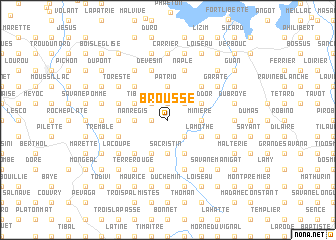 map of Brousse