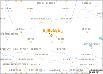 map of Brousse