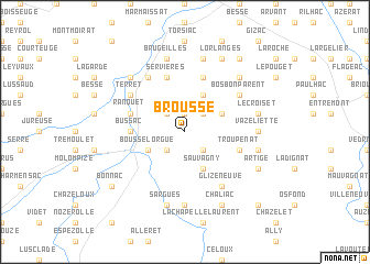 map of Brousse