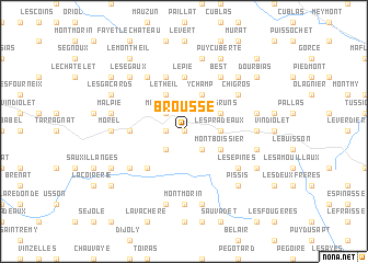 map of Brousse