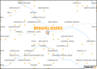 map of Brouvelieures