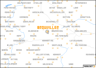 map of Brouviller