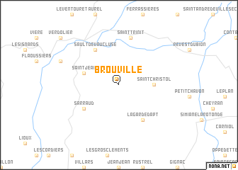 map of Brouville