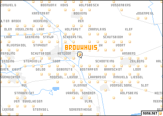 map of Brouwhuis