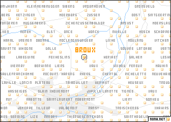 map of Broux