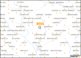 map of Brou