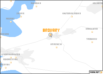 map of Brovary