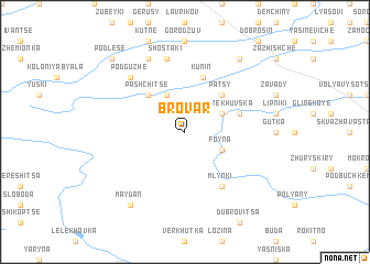 map of Brovar