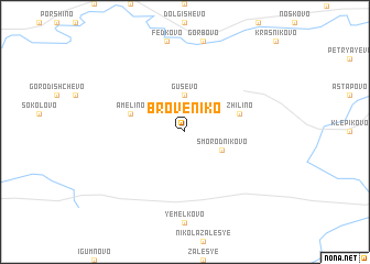 map of Broveniko