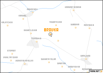 map of Brovka