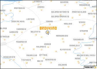 map of Brovkino