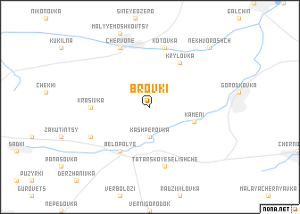 map of Brovki