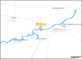 map of Brovki