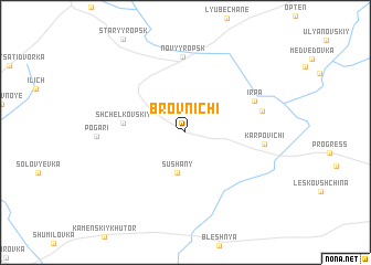 map of Brovnichi