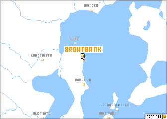 map of Brown Bank