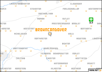 map of Brown Candover