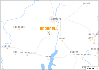 map of Brownell