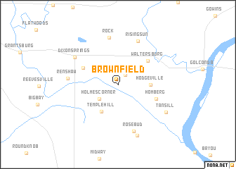 map of Brownfield