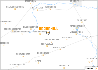 map of Brown Hill